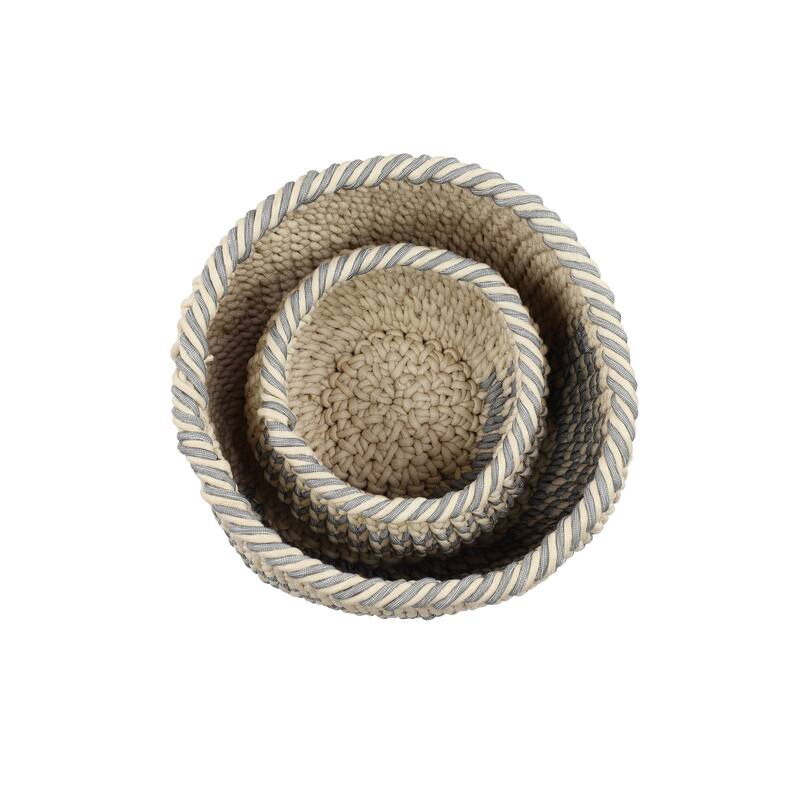 Polyester Bohemian Storage Basket (Set of 2)