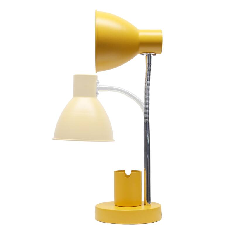 Gooseneck Desk Lamp with Adjustment Shade - 16.25" - Yellow
