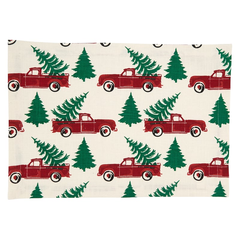 Christmas Truck Design Placemats (Set of 4)