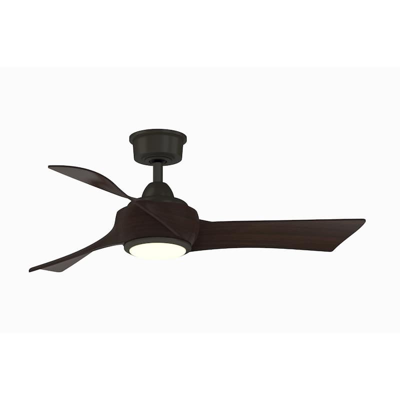 Fanimation Wrap Custom Indoor/Outdoor Smart Ceiling Fan Motor with Remote - Dark Bronze