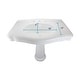 preview thumbnail 10 of 15, Darbyshire White Bathroom Pedestal Sinks with 8 in. Widespread Faucet Holes Renovators Supply