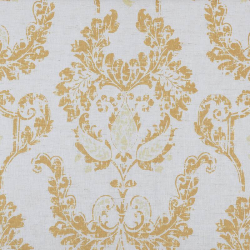Exclusive Fabrics Terrace Printed Faux Linen Sheer Curtain (1 Panel)