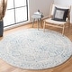 preview thumbnail 64 of 91, SAFAVIEH Tulum Yolonda Rustic Moroccan Boho Rug 6'7"x6'7"Round - Ivory/Turquoise
