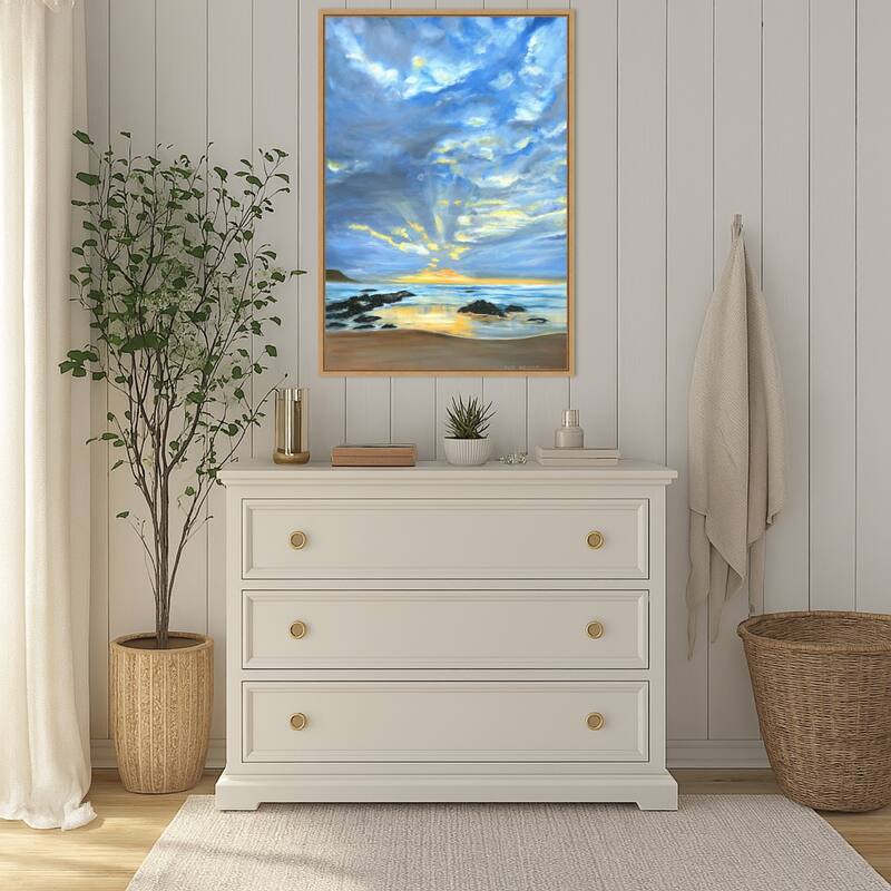 Sunset Seascape II by Ilse Kruger Framed Canvas Wall Art Print