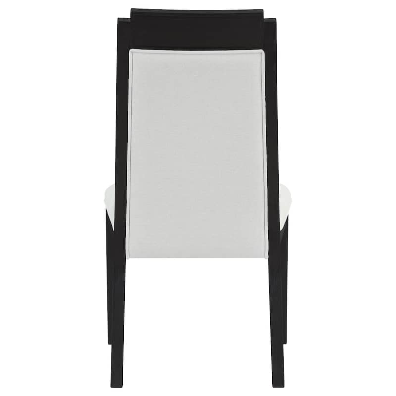 Brookmead Ivory and Black Wood Dining Side Chair (Set of 2)