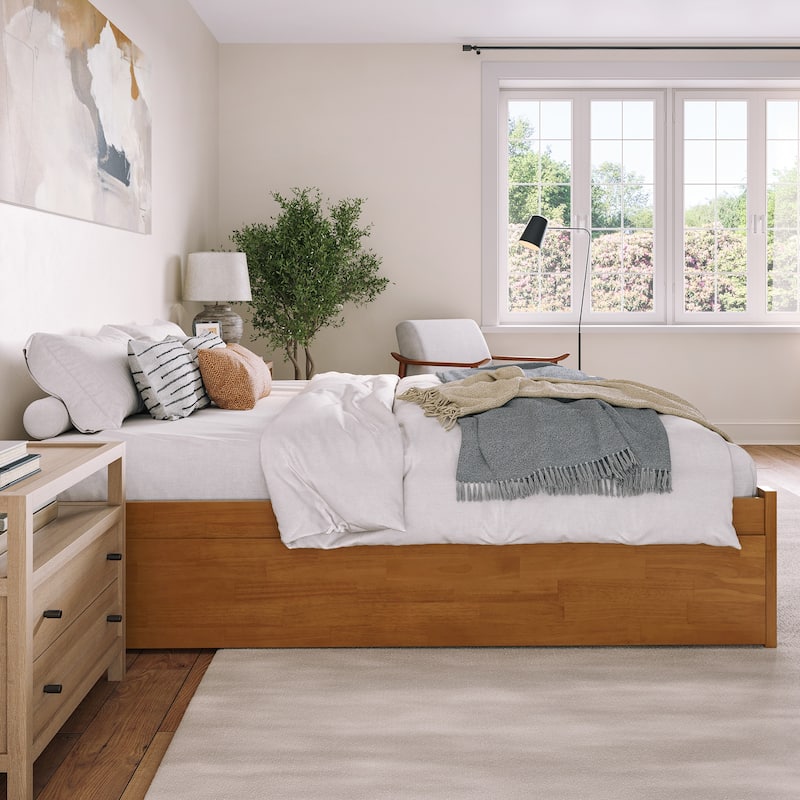 Concord Bed with Footboard and Twin Extra Long Trundle