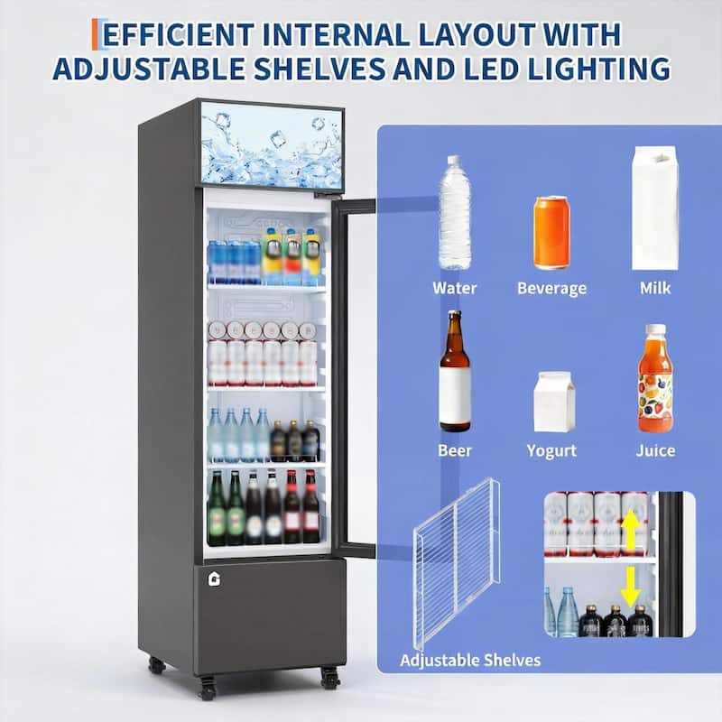 Commercial Beverage Refrigerator, Frost-Free