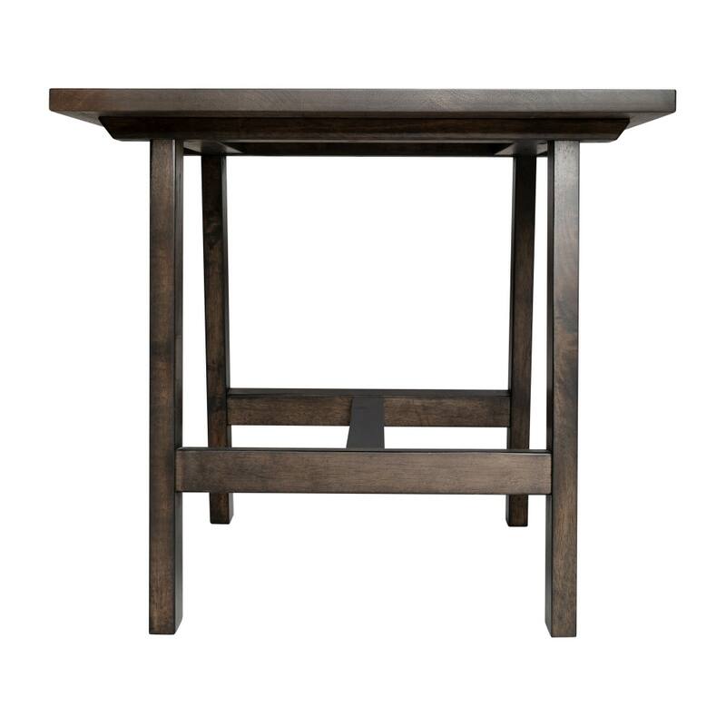 Solid Wood Farmhouse Trestle Style End Table