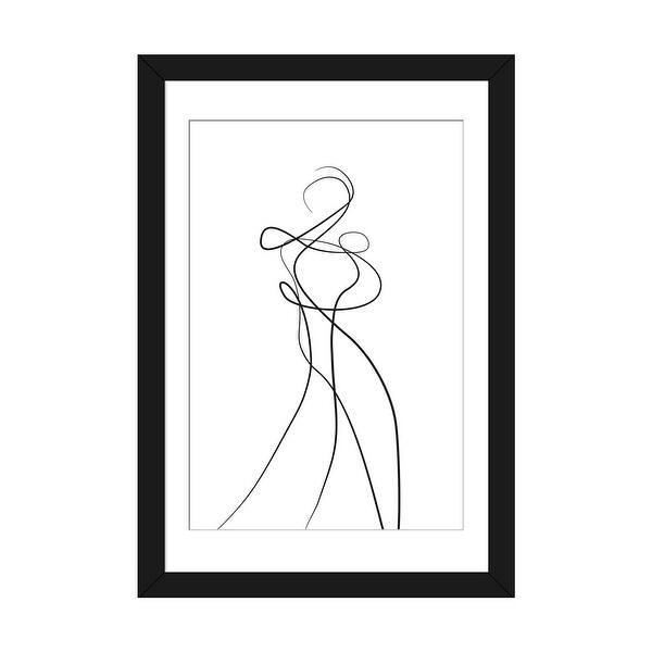 slide 2 of 20, iCanvas "Shape of You II" by Design Fabrikken Black - 32x24x1