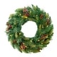 preview thumbnail 10 of 9, Woodland Berry Wreath B/O LED Lights (24", 30", 36") 24" LED T5 Mini Lights