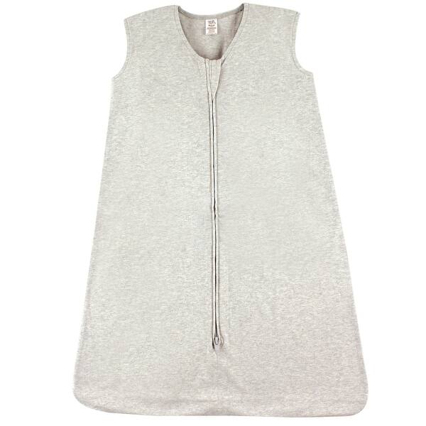 slide 1 of 1, Touched by Nature Baby Organic Cotton Sleeveless Wearable Sleeping Bag, Sack, Blanket, Solid Heather Gray 0-6 Months - Solid Heather Gray