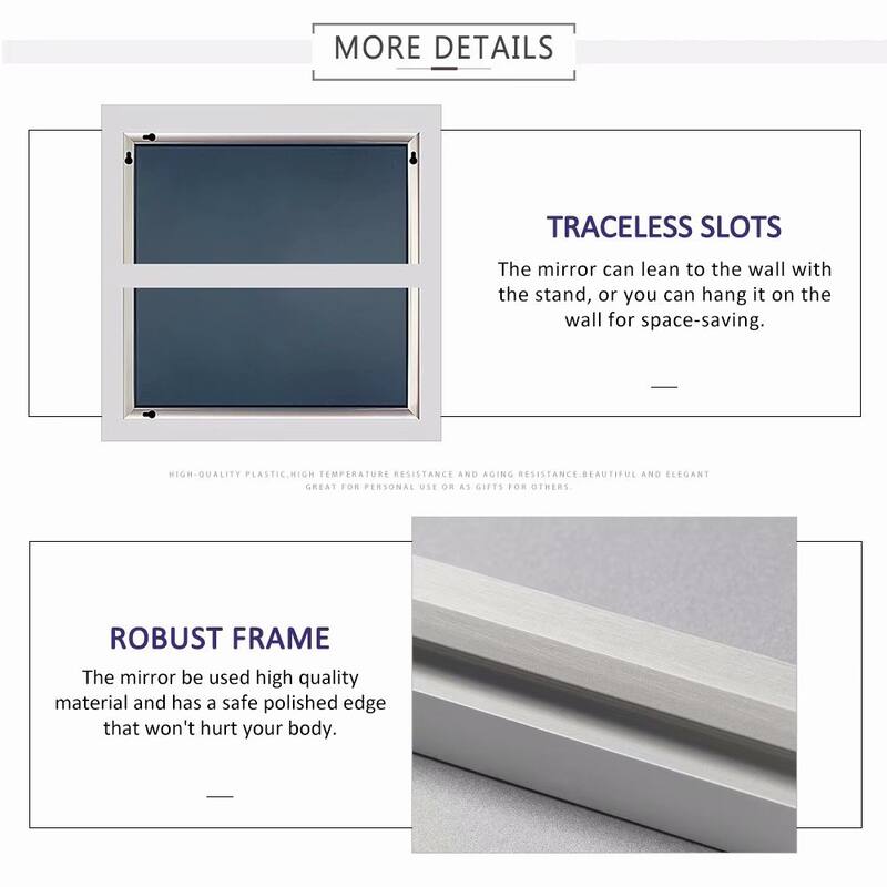 Dovelina Modern Full Length Floor Mirror - Freestanding Vanity Mirror for Bathroom or Living Space