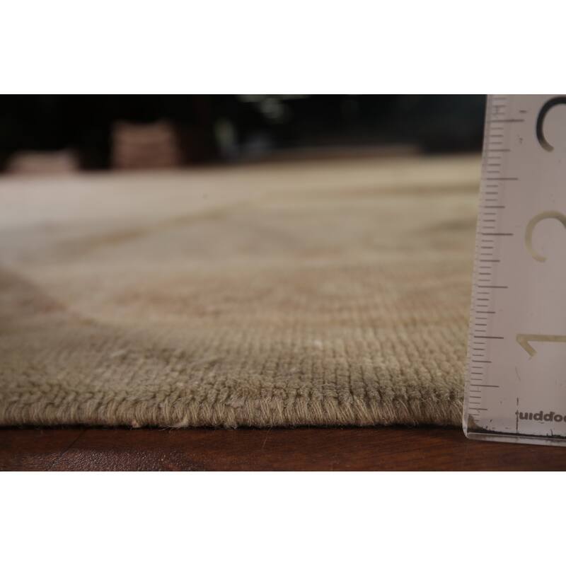 Palace Size Oushak Turkish Antique Area Rug Handmade Wool Carpet - 11'10"x 21'7"