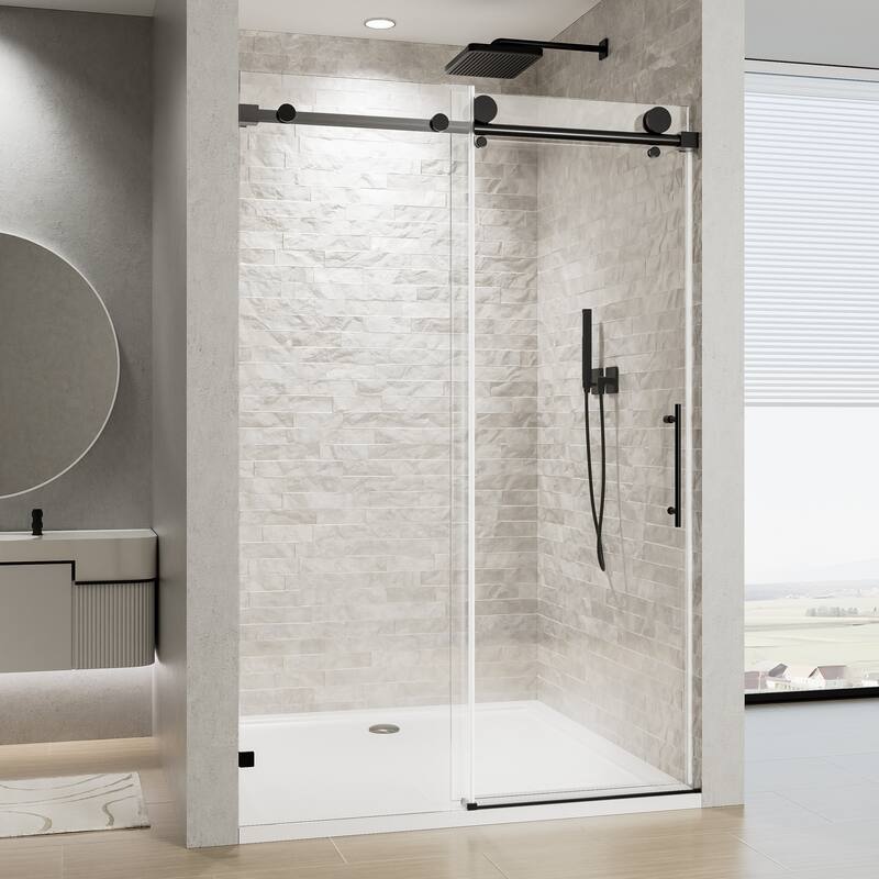 Frameless Single Sliding Soft-Close Shower Door