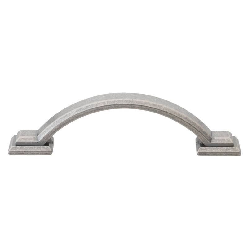 GlideRite 5-Pack 3 in. CC Arched Square Weathered Nickel Cabinet Pulls - Weathered Nickel