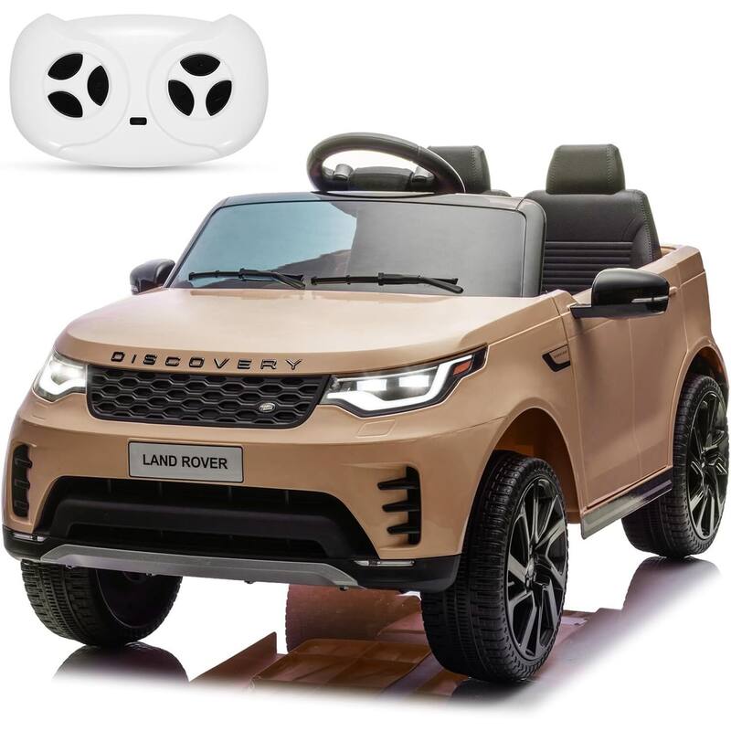12V Kids Electric Ride On Car with 2-Seater for Toddler 3-8 - Brown