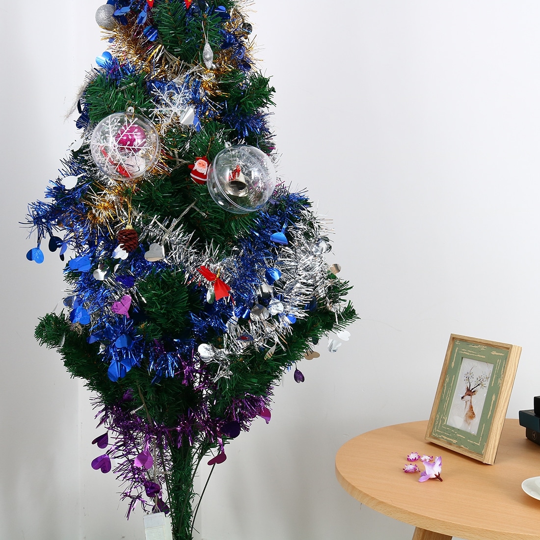 X2 Christmas Storage Box Decoration Organiser tree Ornaments Balls Baubles bag 