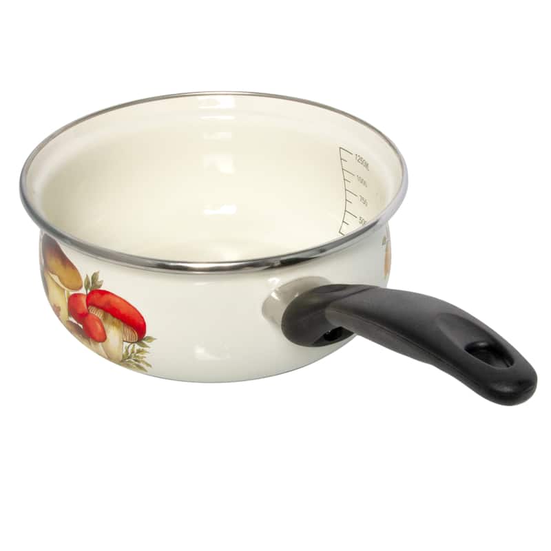 STP Goods Mushrooms Enameled Saucepan