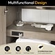 preview thumbnail 89 of 99, Leon 60 in. Double Bathroom Vanity with Composite Stone Top