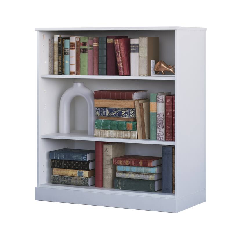 100% Solid Wood 3-shelf Bookcase with Optional Doors by Palace Imports