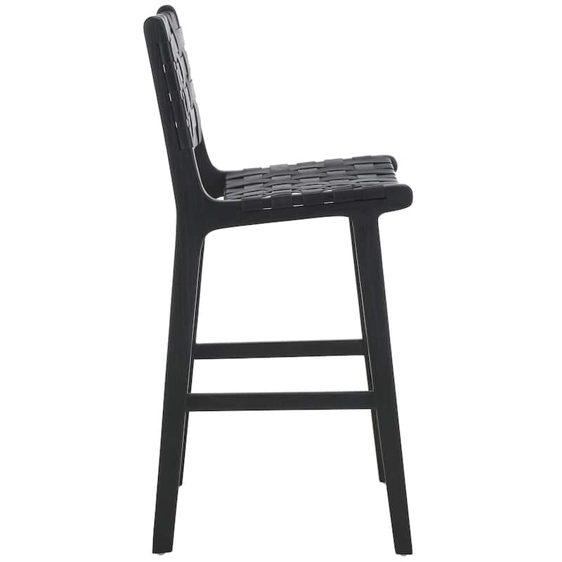 SAFAVIEH Home Adah 27-inch Leather Counter Stool - 20"Wx20"Dx41"H