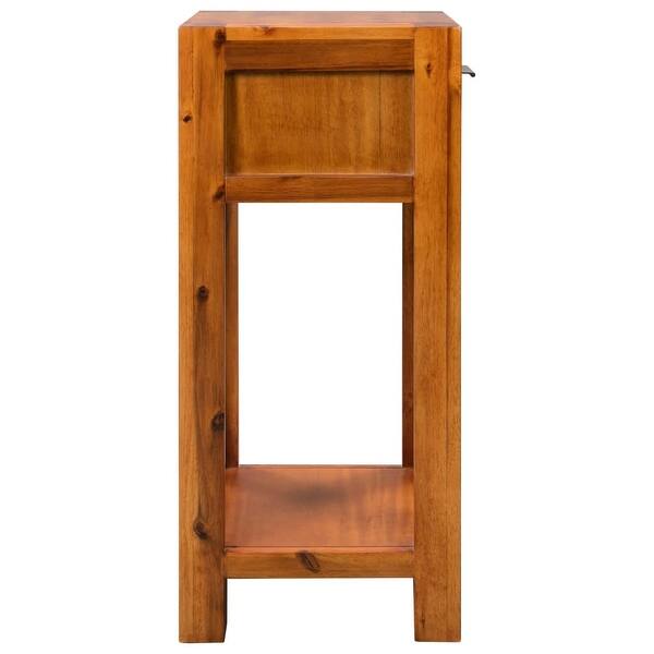 Shop Vidaxl End Table Solid Acacia Wood 11 8 X11 8 X27 5