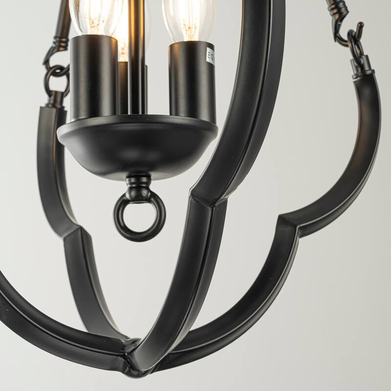 Kenza 3-Light Farmhouse Chandelier Ceiling Light - 14 In. Wide