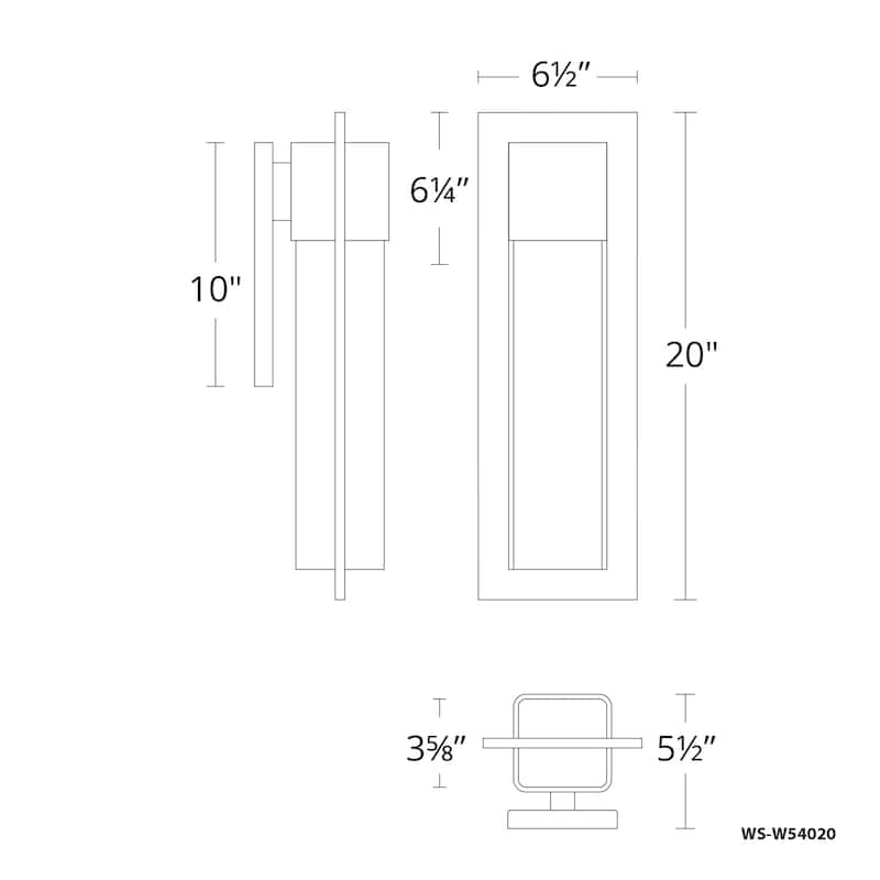 Modern Forms Mist 20" Tall LED Outdoor Wall Sconce with Colonial Era