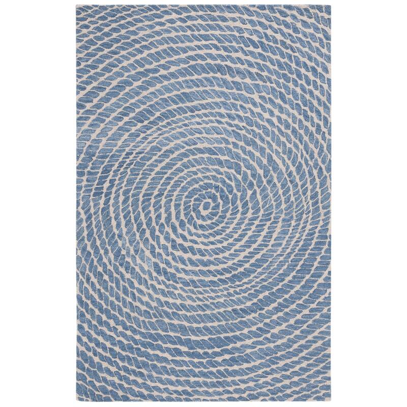 SAFAVIEH Handmade Ebony Nailja Modern Wool Rug