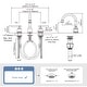preview thumbnail 4 of 3, WOWOW 8 in. Widespread Double-Handle Bathroom Faucet with Drain Kit