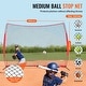 preview thumbnail 5 of 10, 12 x 9 Feet Portable Compact Barricade Backstop Netting with Steel Pipe Frame and Carry Bag
