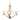 Trans Globe Aspen 4 Light Chandelier in Brushed Nickel