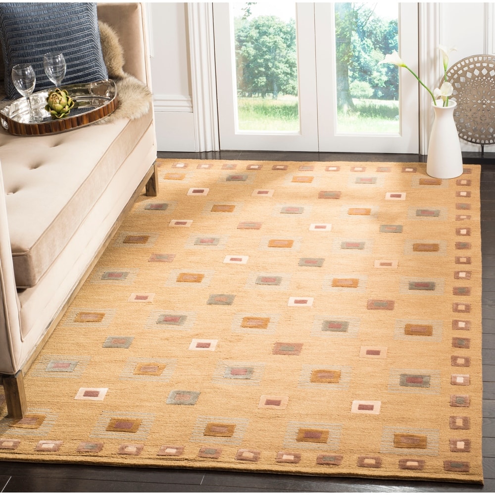 SAFAVIEH Couture Hand-knotted Tibetan Etsuko Modern Wool Rug