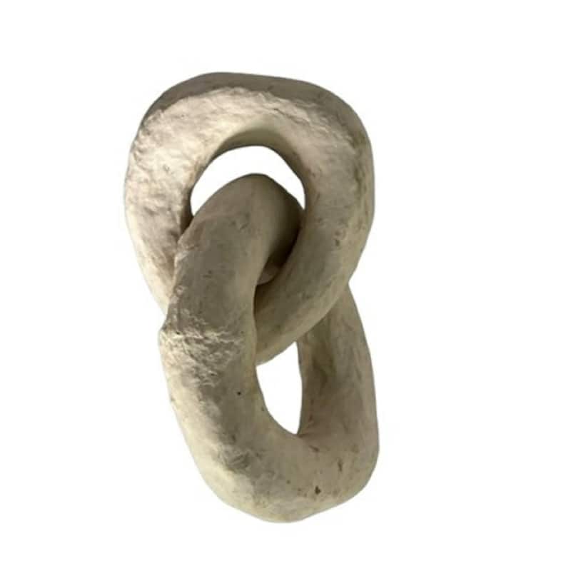 Paper Mache Linked Chain Small Wall Decoration - 8"