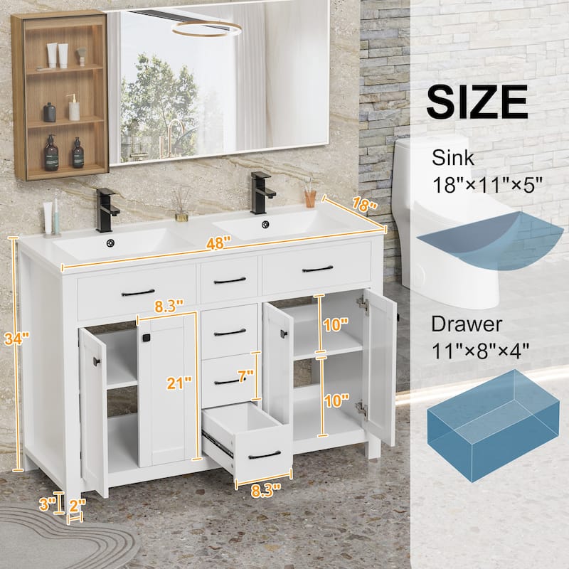 Bathroom Vanity with Sink & Faucet