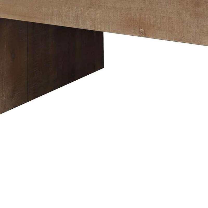 HomeRoots 49" Natural Wood Chunky Rectangular Coffee Table - 49.00 in. x 18.80 in. x 23.70 in.
