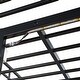 preview thumbnail 29 of 38, Metal & Wood Twin Size Loft Metal Bed with Desk,Power Outlet,LED and Wardrobe