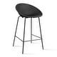 preview thumbnail 35 of 38, Set of 2 26-inch Contemporary Eiffel Dowel DSW Counter Height Stool Barstool With Backs For Kitchen Home Side Break Room