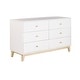 preview thumbnail 3 of 8, MOD 60"W 6-Drawer Wood Double Dresser