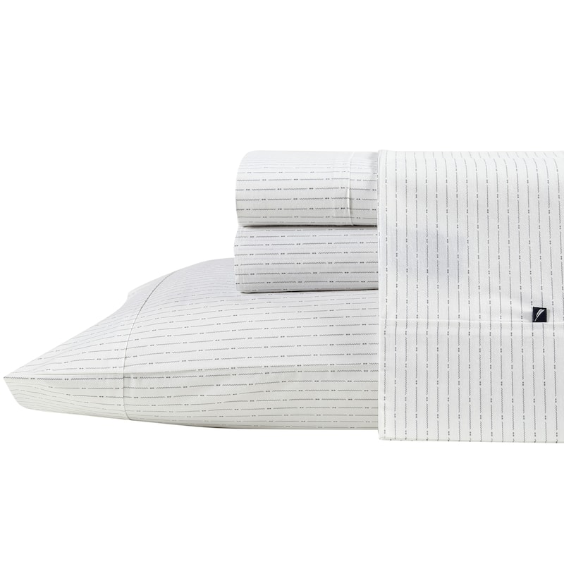 Nautica Cotton Percale Deep Pocket Bed Sheet Sets - King - Buoy
