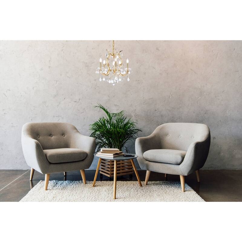 Fleur Illumination Collection Pendant D:20in H:25in Lt:6 Gold Finish