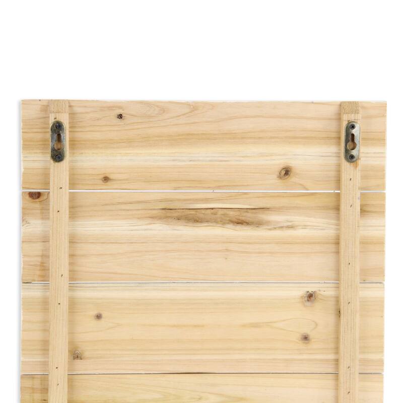 Swimming Sea Turtle Wooden Wall Art - Blue and Beige - 15.75" x 15.75"