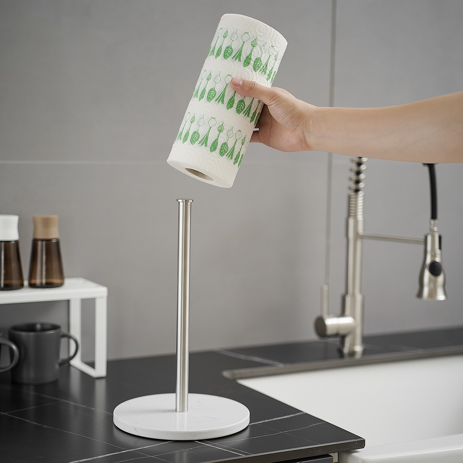 Marble paper towel holder bed bath and beyond shop