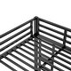 preview thumbnail 5 of 6, Metal Full XL over Queen Bunk Bed for Teens and Adults, Black