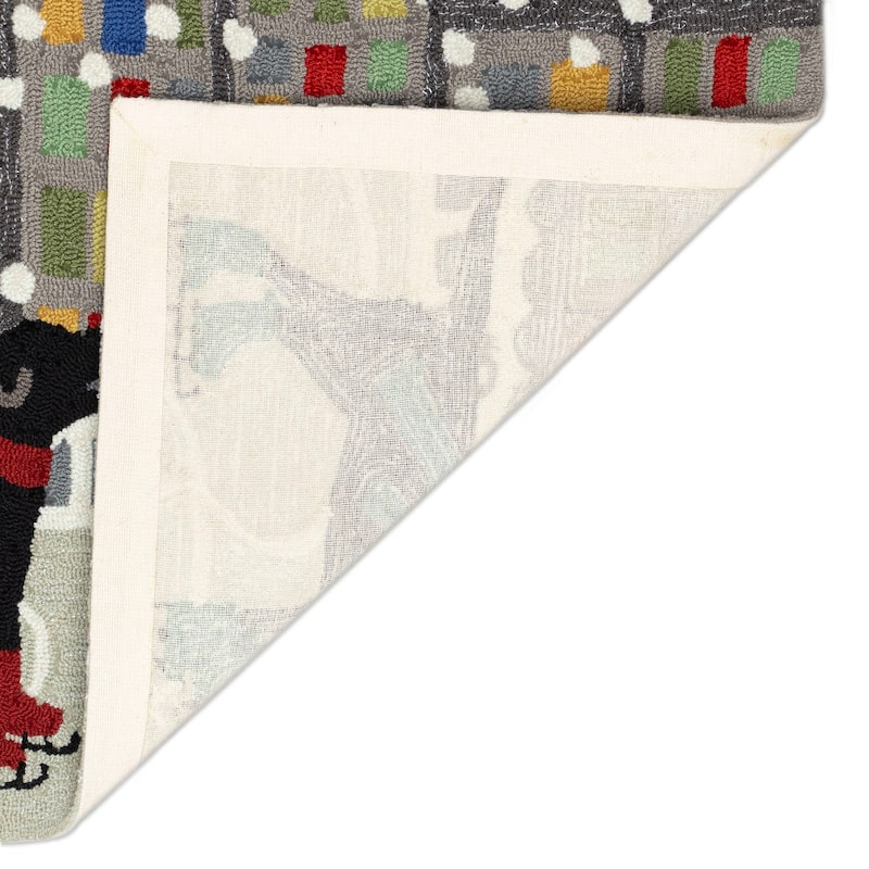 Liora Manne Frontporch Holiday Ice Dogs Indoor/Outdoor Mat