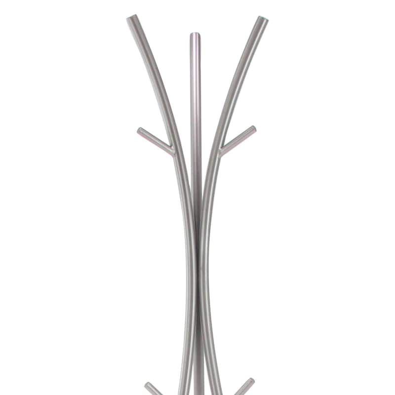 Metal Coat Rack - Silver - Roche River Decor - 17"Wx17"Lx73"H