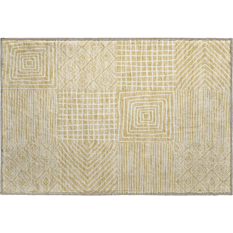 Premium Washable Super Soft Geo Motif Mayfield Rug