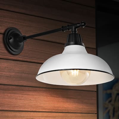 12.25" Indoor/Outdoor LED Arm Sconce, By JONATHAN Y - 12.25