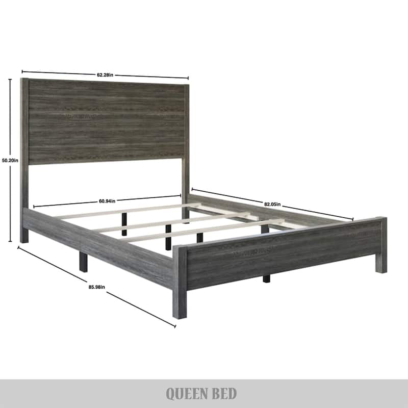 CraftPorch Chic and Vintage Wooden Bed