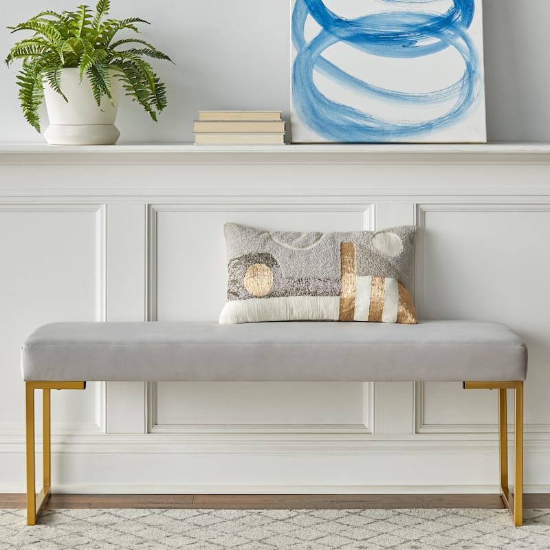Simple Living Remy Bench - Grey